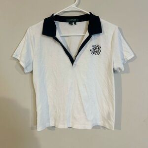 Lauren Ralph Lauren Monogrammed Tee with Collar